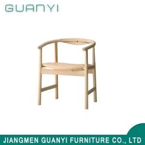 Modern Elegant Design White Wooden Hotel Dining Chair