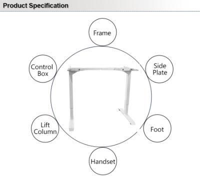 Dual Motor Height Adjustable Standing Desk Frame Electric Sit Stand Desk