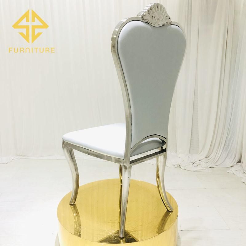 Africa Hot Sale Stainless Steel Dining Chair Hotel Furniture Wedding Events Chairs