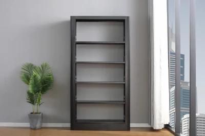 Modern Office Bookcase Black Metal Kids Bookshelf