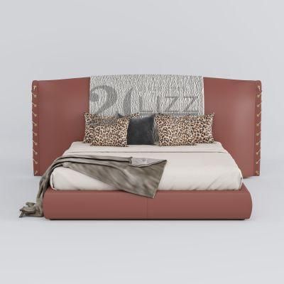 European Design Home Hotel Furniture King Size Bedroom Customized Bed Set