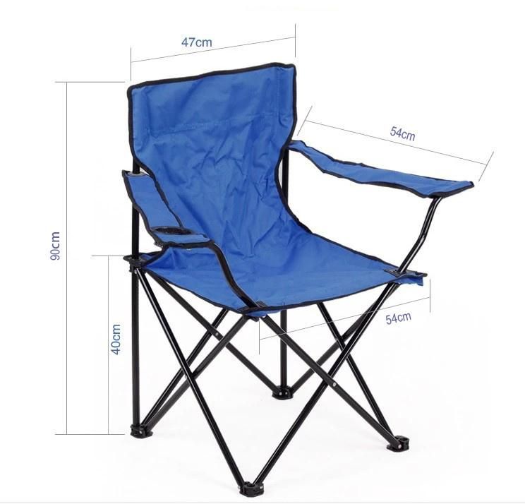 Folding Chair Folding Camping Chair with Armrest Cup Holder Carrying Storage Bag