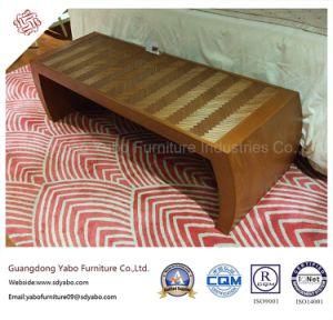 Commerical Hotel Furniture with Teak Bed Bench (YB-O-25)