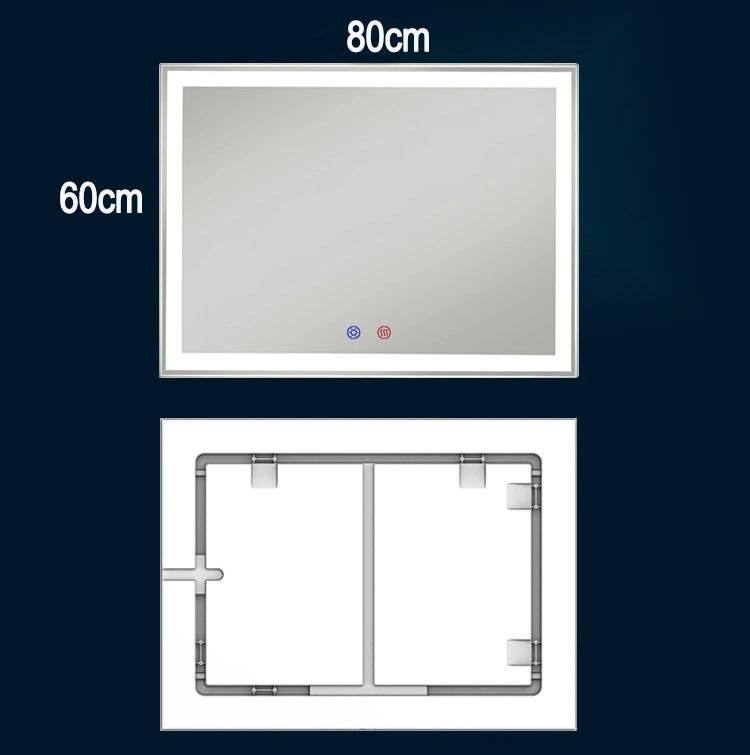 Bathroom Fogless LED Mirror for Bath Shower