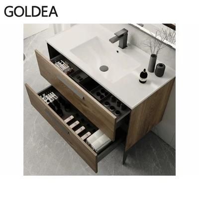 Fashion Modern New Luxury for Solid Wood Basin Bathroom Vanity Vanities Cabinet