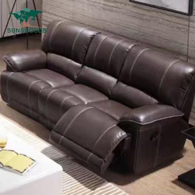 Modern Home Sectional Living Room Leather Sofa Furniture Set