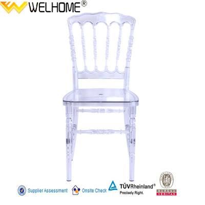 Clear Resin Napoleon Chair for Wedding (F1025)