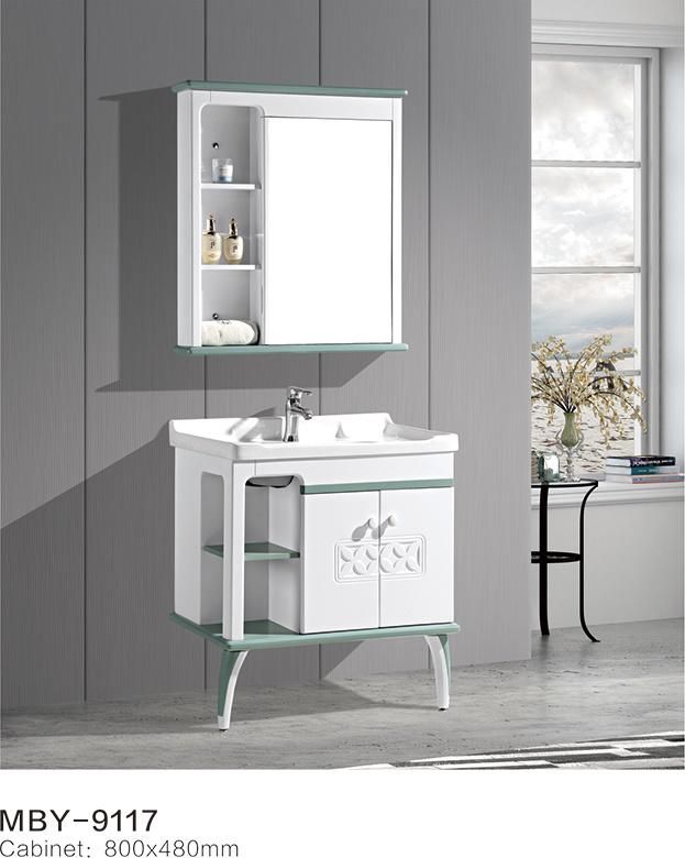 Floor PVC Bathroom Cabinet with Good Price