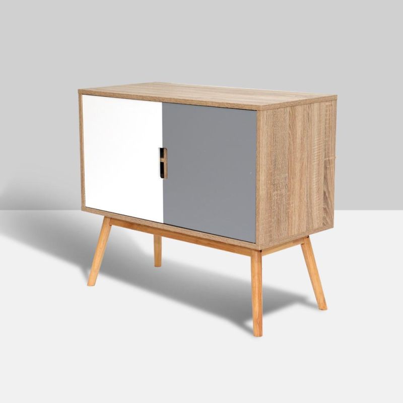 Modern Design 2 Doors Bedroom Furniture Storage Small Wood Cabinet