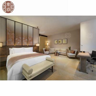 Chinese Style Ash Wooden Hotel Bedroom Furniture From Foshan Furniture Factory Direct Supply