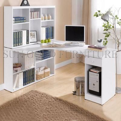 Computer Table Models Study Desk with Bookshelf Used Computer Desk (SZ-CDT038)