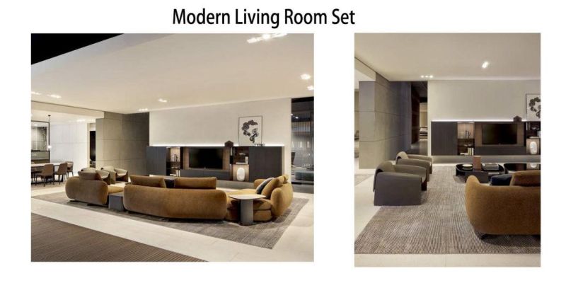 New Arrival Luxury Design Home Living Room Furniture Leisure Corner Sofa Set Couch Leather Fabric Sectional Sofa