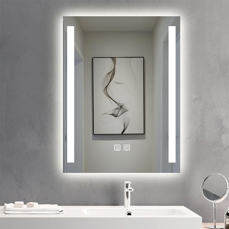 China Customization Illuminated Wall Mount LED Vanity Mirror for Bathroom Makeup
