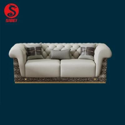Dongguan Modern Style Home Furniture 2 Seater Sleeper Living Room Fabric Sofa