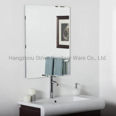 Modern Bathroom Mirror Factory Wholesale Silver Frameless Glass Wall Mirror