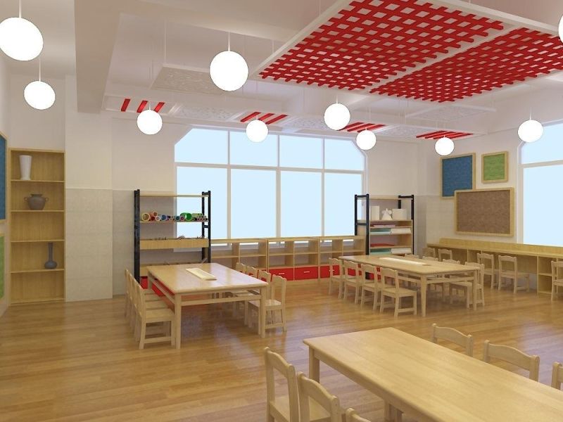 Modern Kids School Classroom Furniture, Preschool Student Furniture, Children Care Center Children Furniture, Kindergarten Wood Furniture