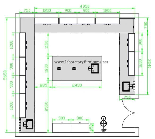 Modern O-Frame Lab Furniture with CE Certification Processed by German Facility Jh-Wf029