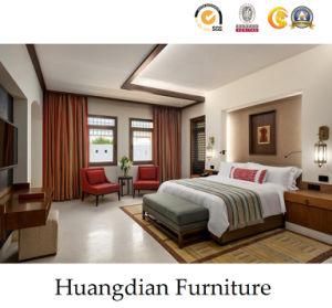 Wholesale 4 Star Modern Hospitality Bedroom Set Wooden Hotel Furniture (HD424)