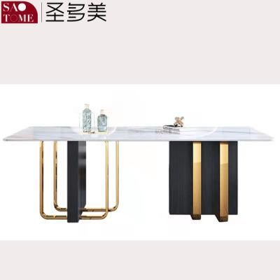 Modern Rock Board Furniture Three-Dimensional Dining Table