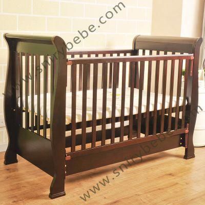 Modern Solid Wood Baby Bed Kids Bedroom Furniture