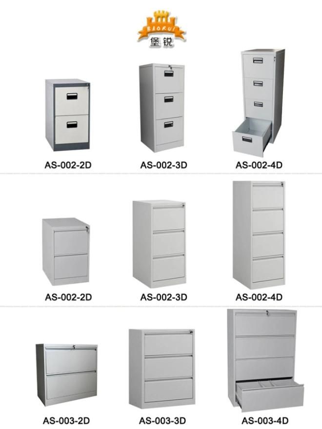 Fas-002-4D Modern Office Home Furniture Metal Large 4 Drawer Storage Cabinets Vertical Steel Filing Cabinet