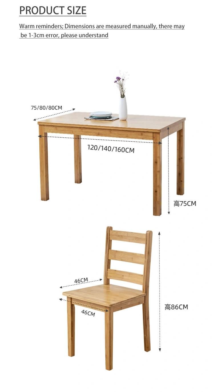 Factory Price Multifunctional Natural Wood Table Set Furniture
