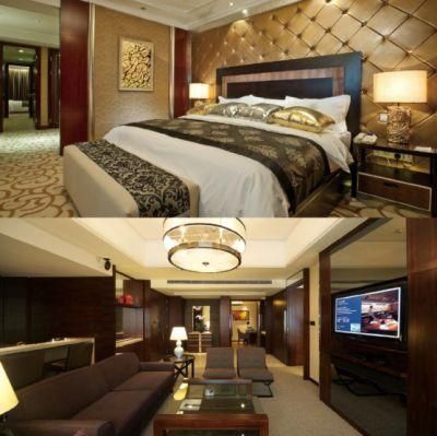 Luxury Modern Design Customized Wood Plywood Veneer Fabric Headboard King Size Hotel Bedroom Furniture (GL-10001)