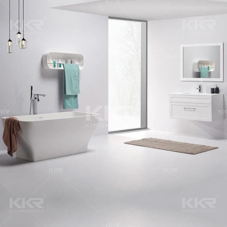 Luxurious Design Solid Surface Freestanding Hotel Bathroom Towel Rack