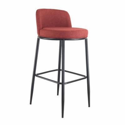 Bar Furniture Nordic Style Metal Bar Stool Modern Design Restaurant Bar Chair for Wholesale