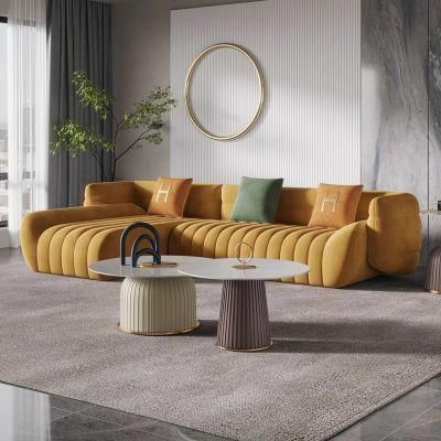 Best Modern Italian Elegant Velvet Sofa High Quality Best Price Luxury Living Room Furniture Fabric Durable Sofa Set