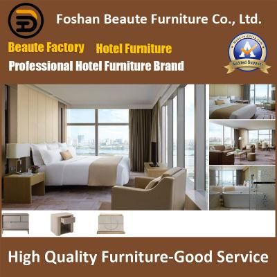Natural Chinese Wooden Hotel Apartment King Size Resort Bedroom Furniture for Gulf Area