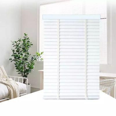 Manual Cordless Faux Wood Venetian Blinds for Windows