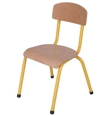 Wood Metal Kids Kindergarten Furniture Chair