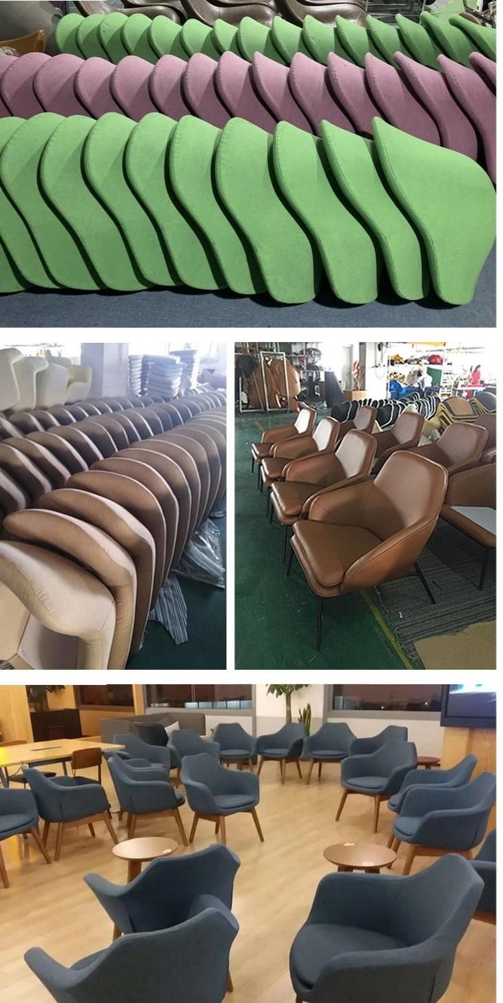 2019 New Moulded Injection Foam Soft Fabric Dining Chair