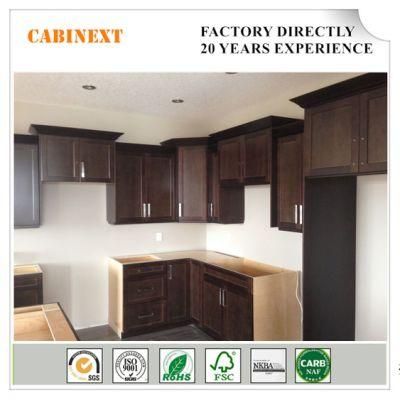 Factory Direct Sale Antique Solid Wood Modular Kitchen Cabinet with Soft Close Hinge