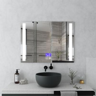 Illuminated LED Bathroom Mirror Wall Hanging Lighted Mirror with Demister Pad