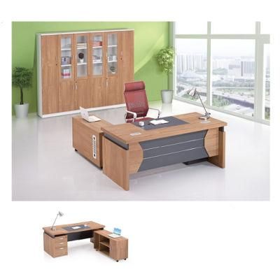 Modern Popular L Shape Melamine Wooden Executive Manager Office Table (M-T1812)