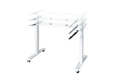 Manual 2 Stages Height Adjustable Office Desk