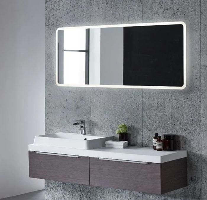 Chinese Cheap Price LED Wall Mounted Bathroom Dimmable Touch Sensor Backlit Mirror with Anti Fog