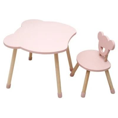 Environmental Kids Table and Chair Set Kindergarten Children Solid Wood Furniture