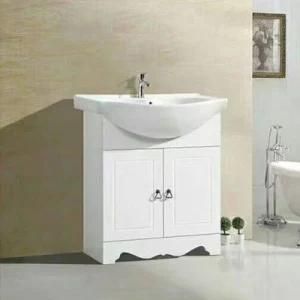 Modern White PVC Bathroom Vanity Without Mirror