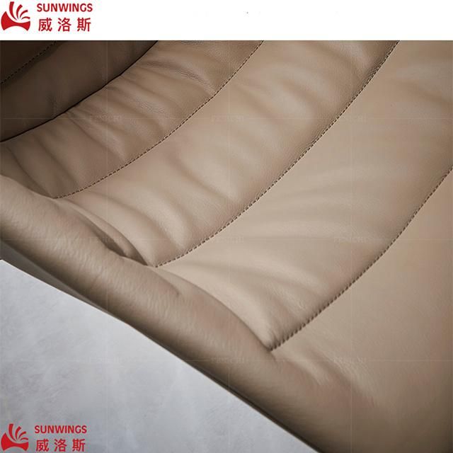 Home Furniture Modern and Simply Solid Wood Fabric All - Covered Dining Chair for Hotel