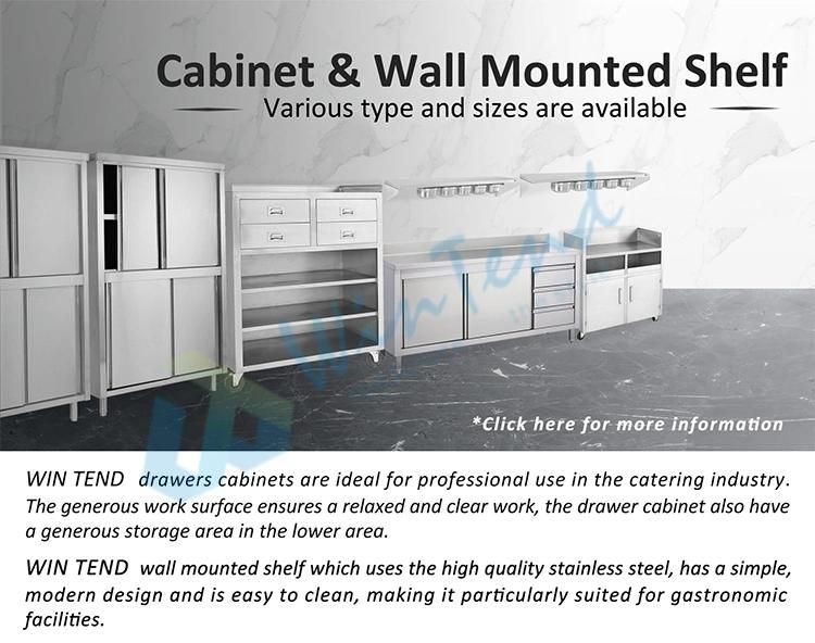 Commercial Kitchen Movable Storage Cabinet with 4 Drawers