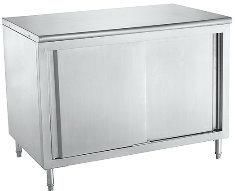 Adjustable Height Stainless Steel Working Table Cabinet for Kitchen