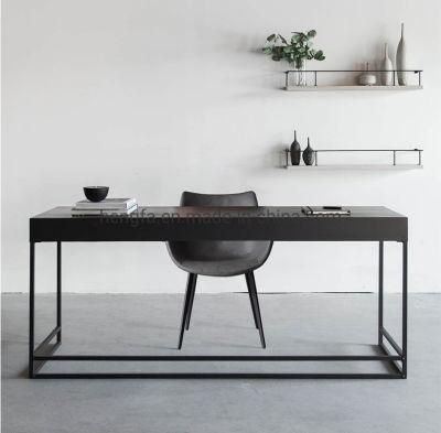 Modern Furniture Bedroom Metal Frame Wood Marble Office Student Desk