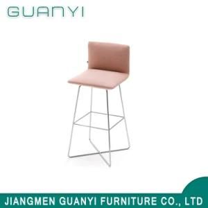 2019 Modern Metal Comfortable Backrest Dining Furniture Bar Stool