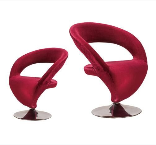 Wholesale Living Room European Metal Legs Dining Velvet Fabric Chair