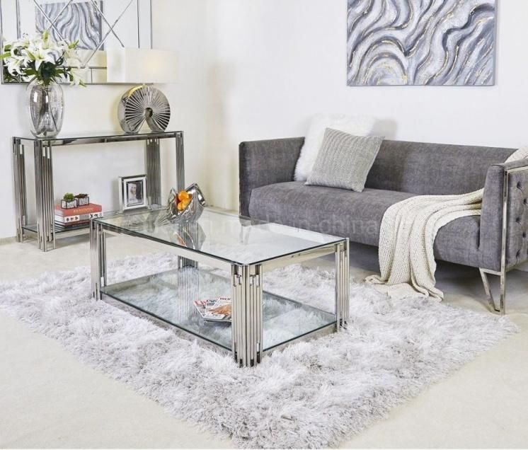 Home Dining Room Kitchen Furniture Stainless Steel Corner Table Console Table