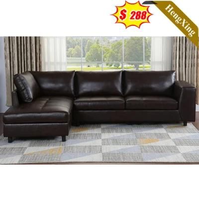Classic Luxury Design Home Furniture Living Room L Shape Sofas Office PU Leather Recliner Sofa Set
