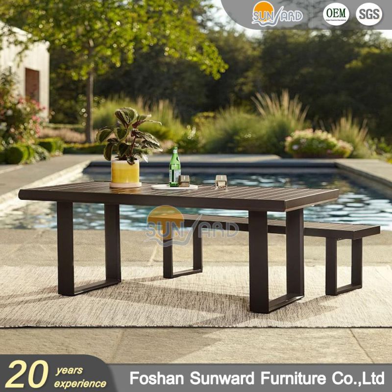 Outdoor Table and Chair Retractable Courtyard Cast Aluminum Combination Metal Balcony Garden Leisure Furniture